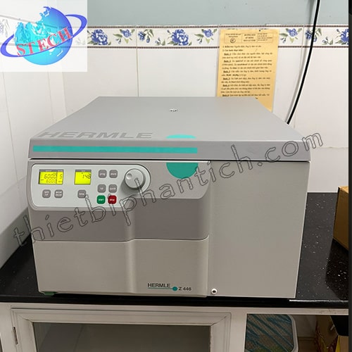 Máy ly tâm công nghiệp 4 ống 500 ml 8.000 vòng/phút HERMLE Z 446 